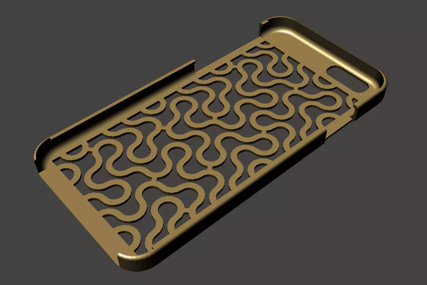 Dragon Curve iPhone 6 case 3D print model
