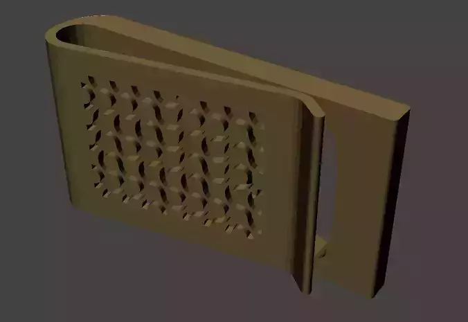 Dragon Curve Money Clip 3D print model