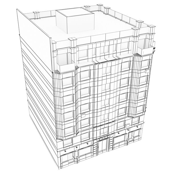 Building apartment - apartment 3D model_12