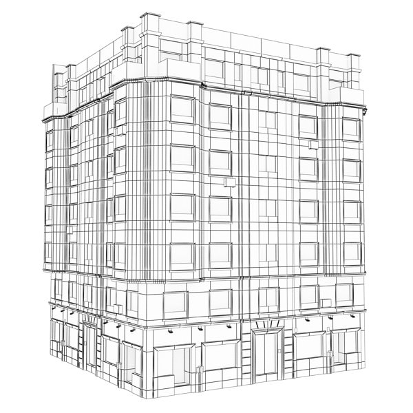 Building apartment - apartment 3D model_11