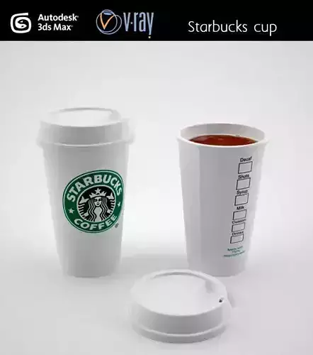 Starbuck Coffee cup 3D model