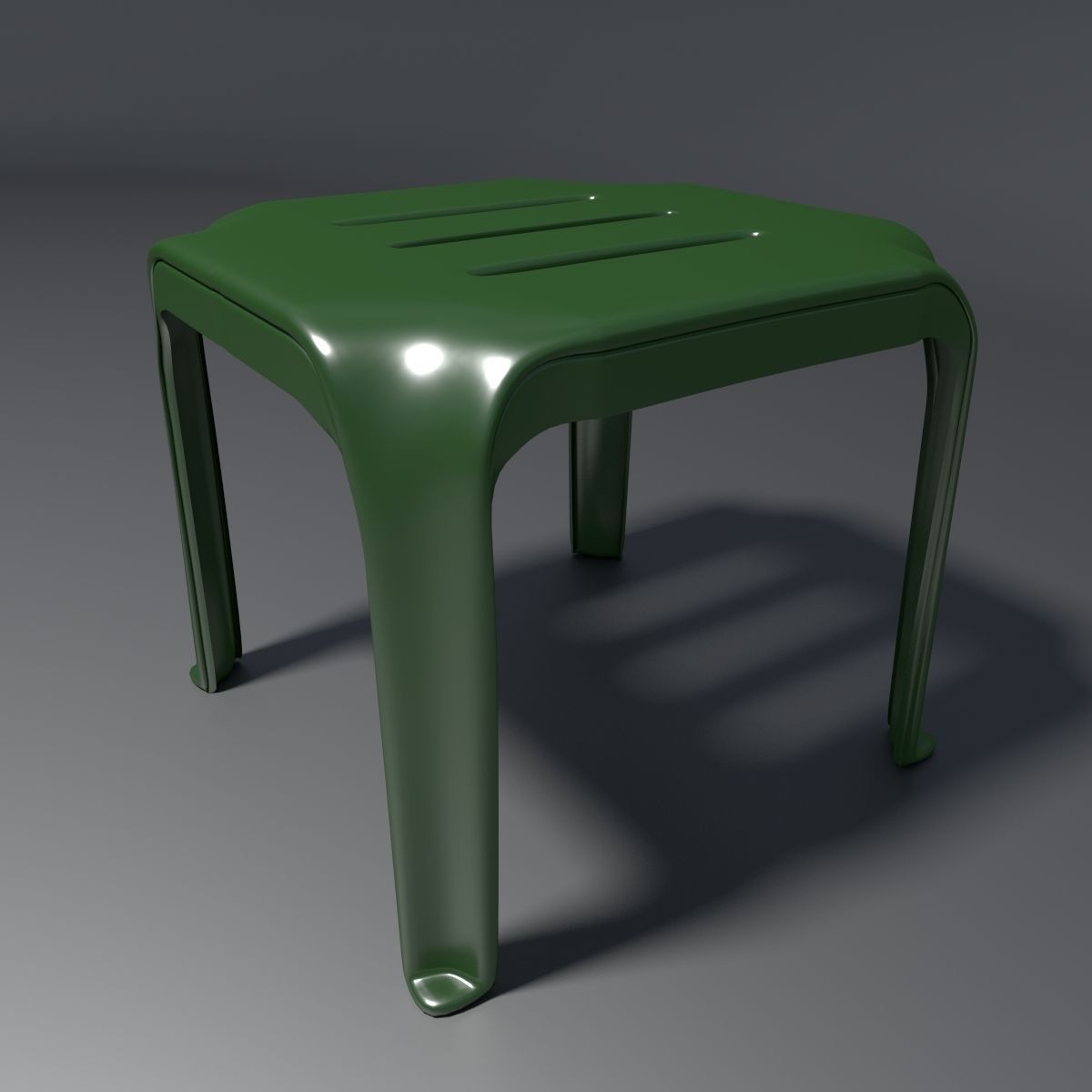 Plastic Stools Collection 3D model_2