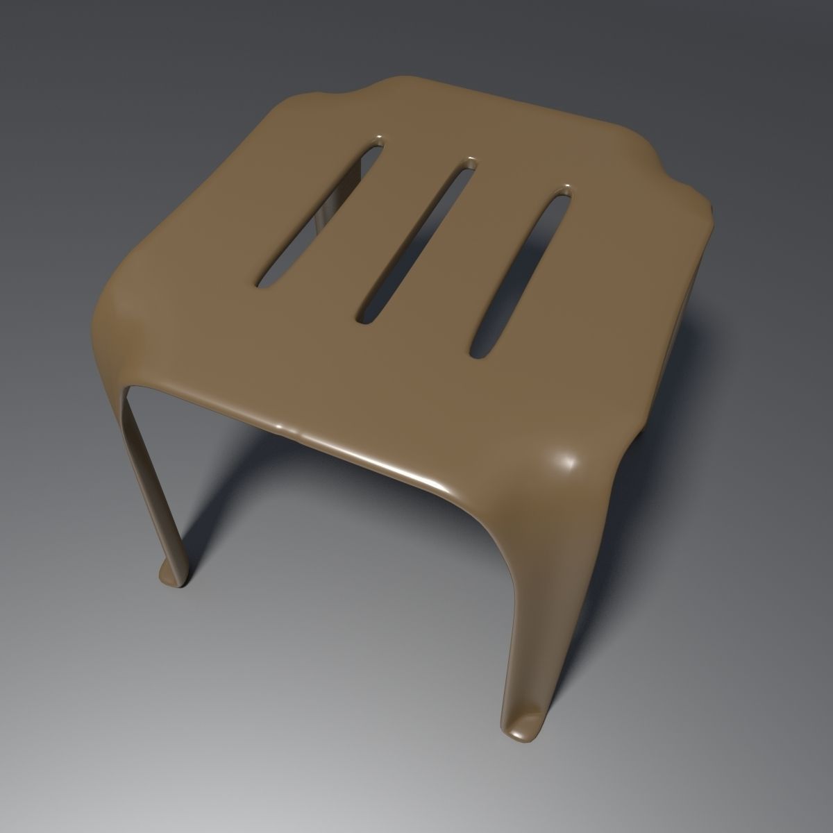 Plastic Stools Collection 3D model_1