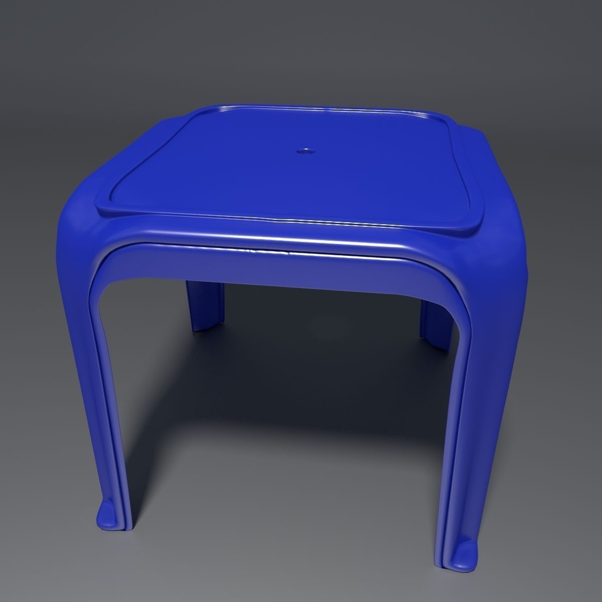 Plastic Stools Collection 3D model_4