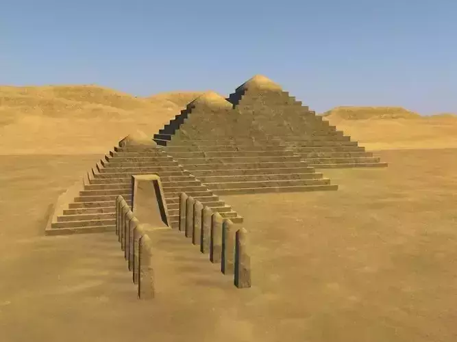 piramid egyptian pyramids in desert