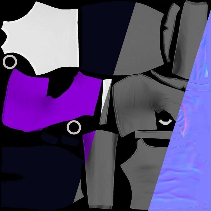 Cartoon Woman 3D model_13