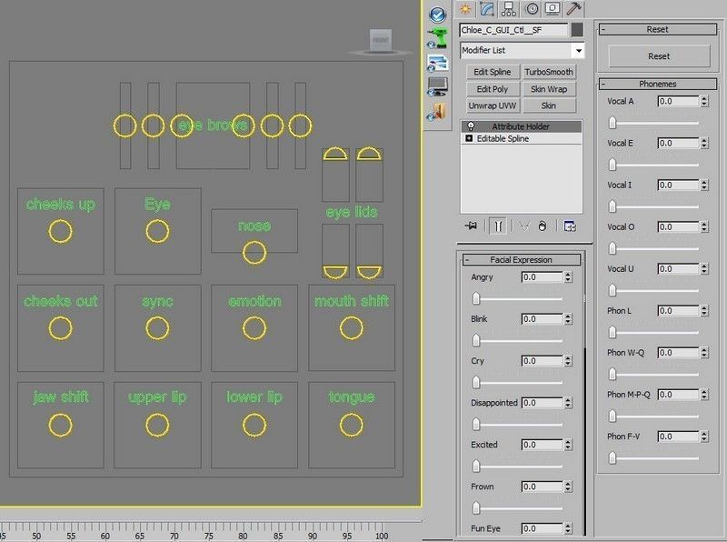 Cartoon Woman 3D model_29