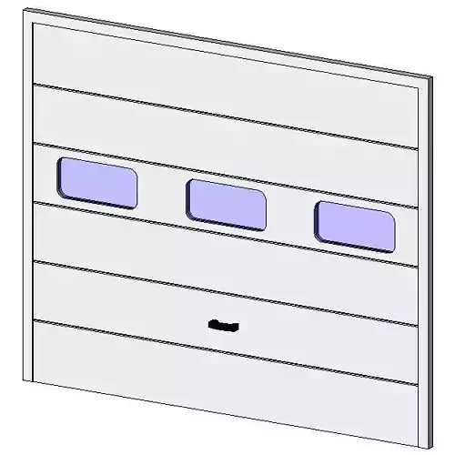 Garage sectionnelle Free 3D model