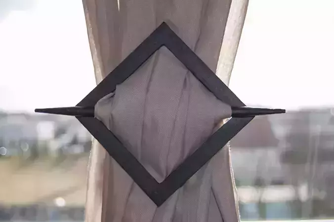 Curtain buckle 3D print model