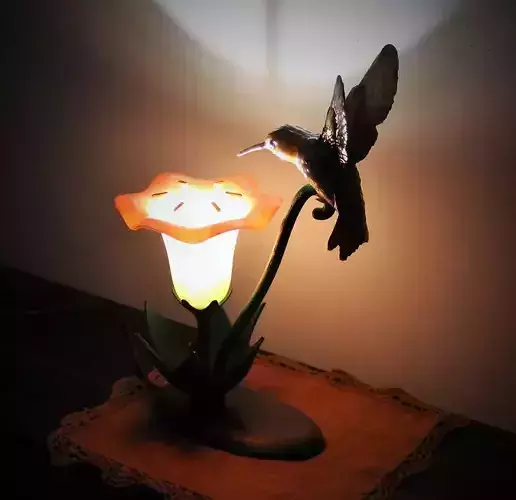 Hummingbird Lamp 3D print model