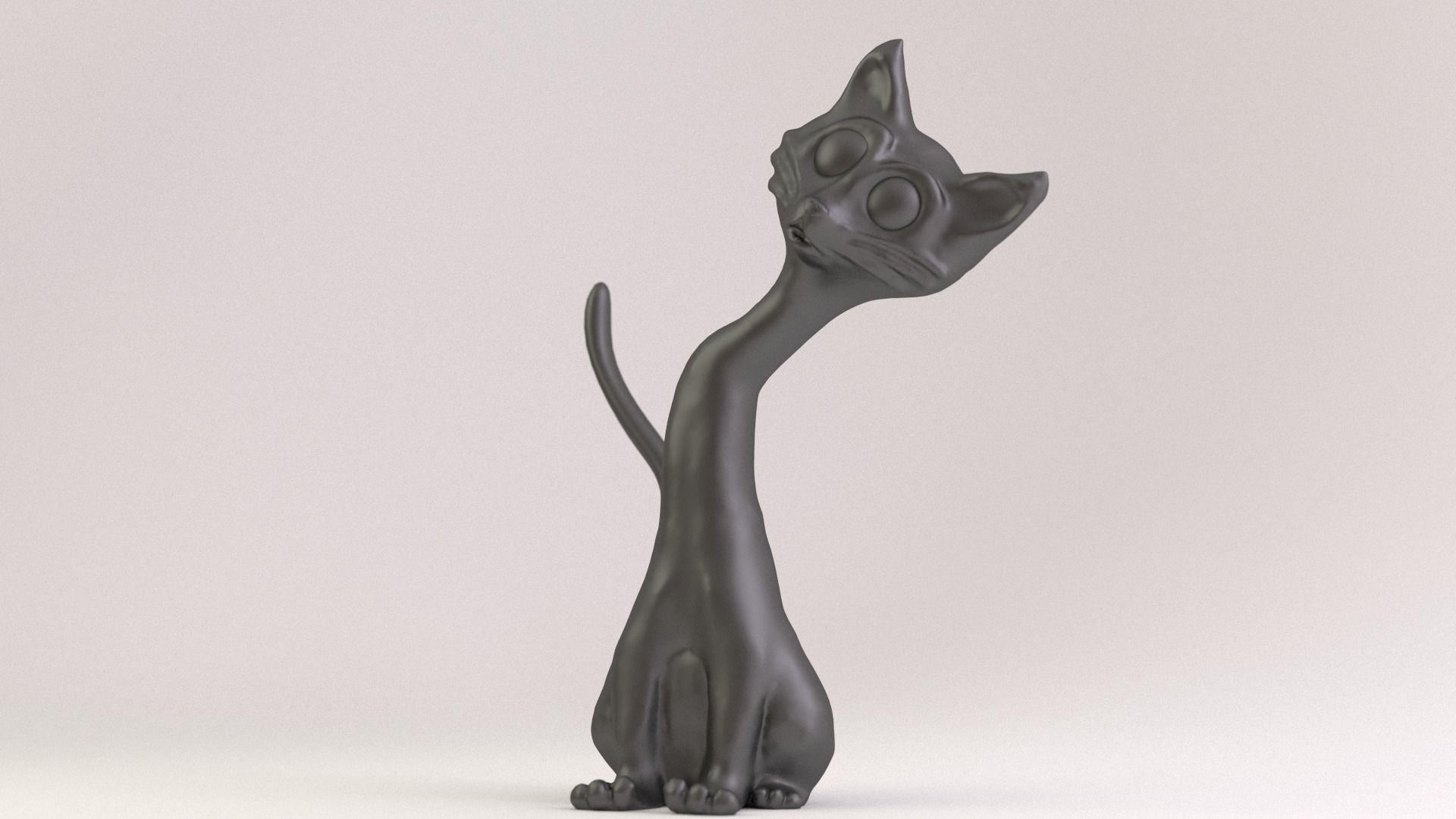 Cat Phone Stand 3D print model_0