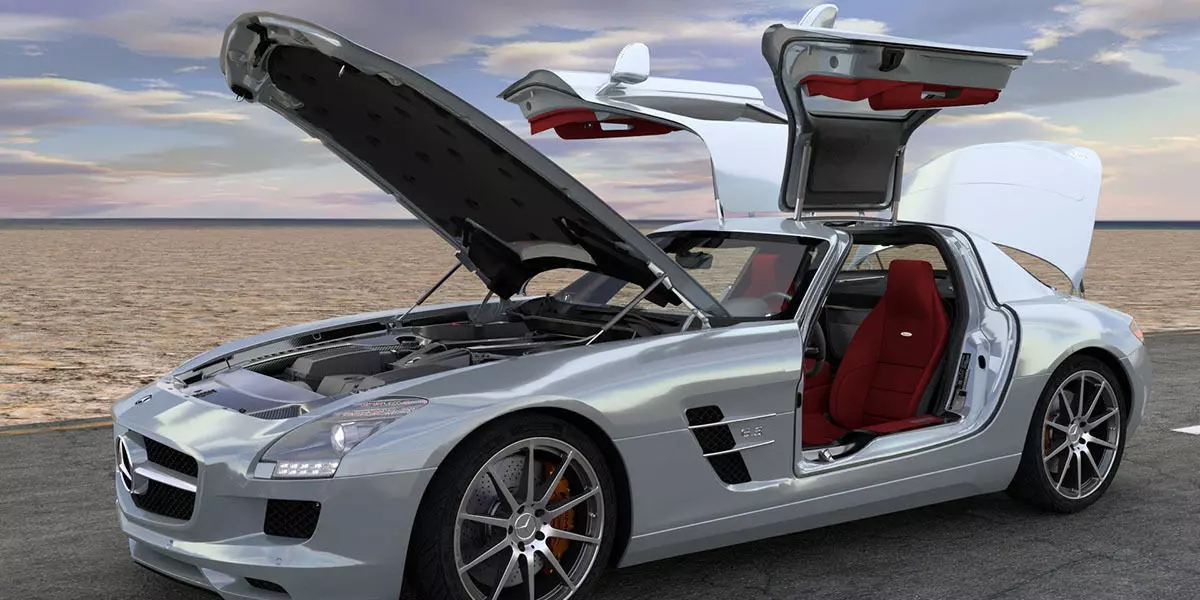SLS AMG 3D model_0
