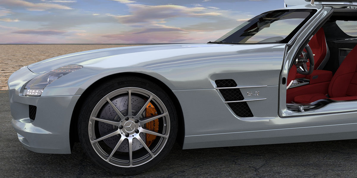 SLS AMG 3D model_2
