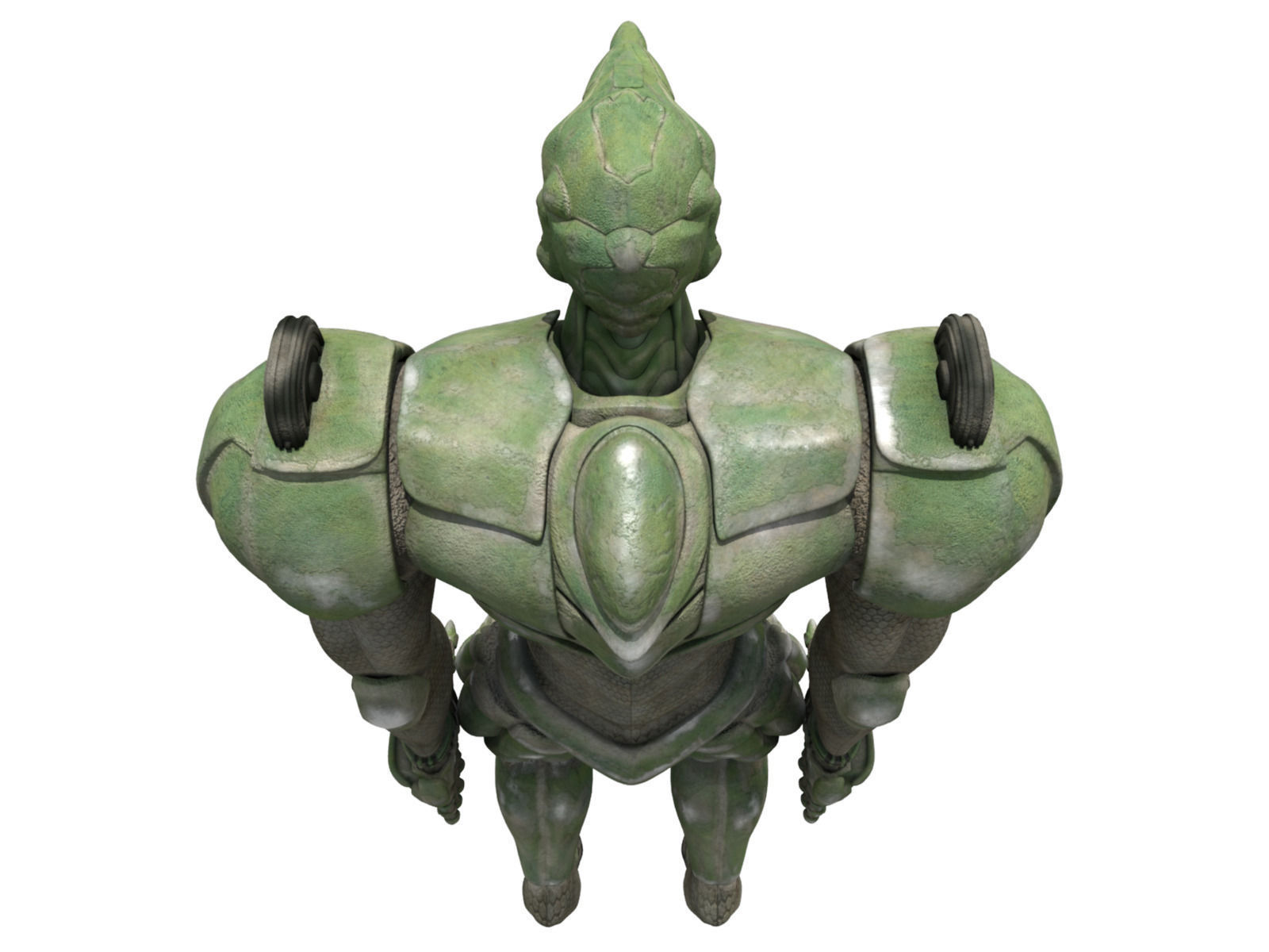 Battle extraterrestrial cyborg animated Low-poly 3D model_14
