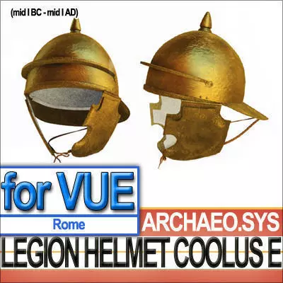 Roman Legionary Helmet Coolus E 1stBC 1stAD 3D model_0
