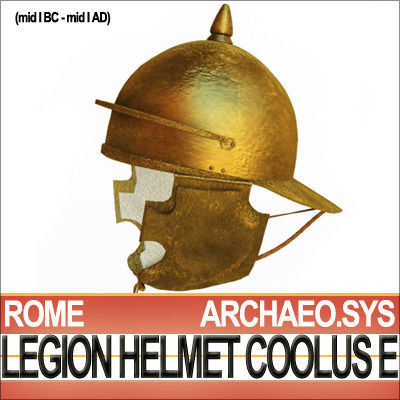 Roman Legionary Helmet Coolus E 1stBC 1stAD 3D model_2