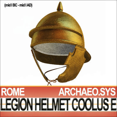Roman Legionary Helmet Coolus E 1stBC 1stAD 3D model_1