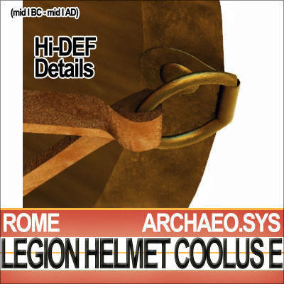 Roman Legionary Helmet Coolus E 1stBC 1stAD 3D model_3