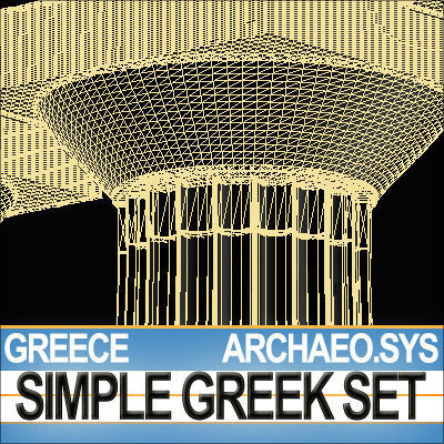 Simple Greek Environment 3D model_3
