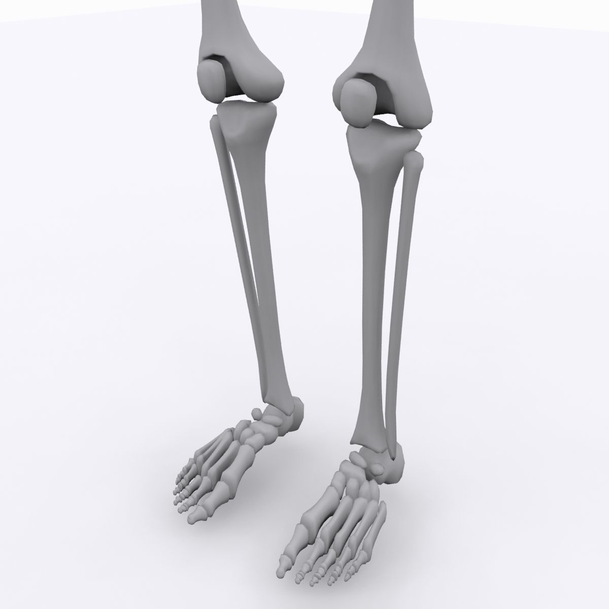 cool skeleton Low-poly 3D model_7