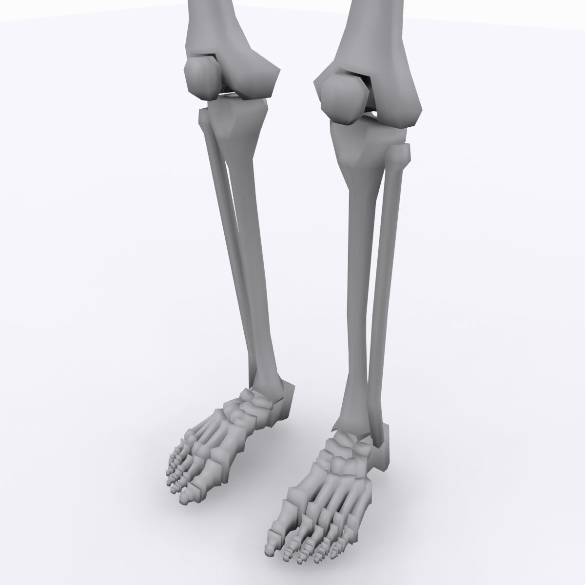 cool skeleton Low-poly 3D model_17