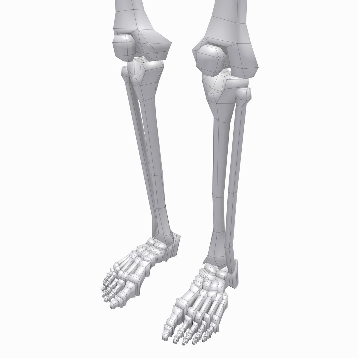 cool skeleton Low-poly 3D model_6