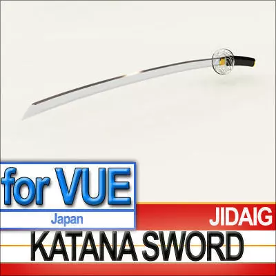 Japanese Katana Sword 3D model_0