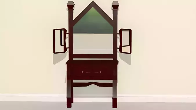 Basic Dresser Table Low-poly 3D model