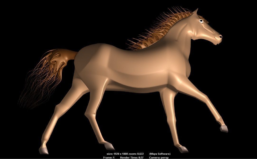 Horse Model 3D print model_2