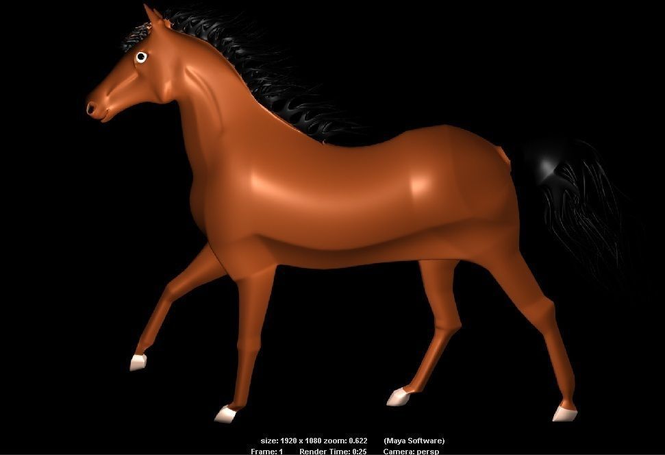 Horse Model 3D print model_4