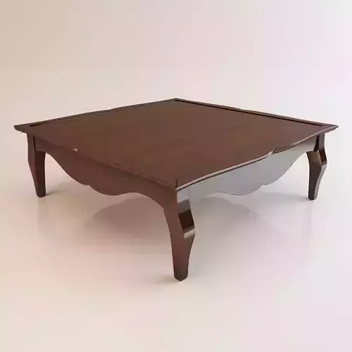 Square shaped table 3D model
