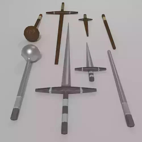 Melee Weapons Pack - Ancient 1 Free low-poly 3D model