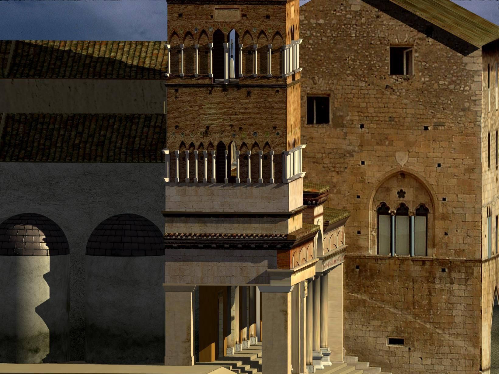 Romanic StyleCathedral 3D model_8