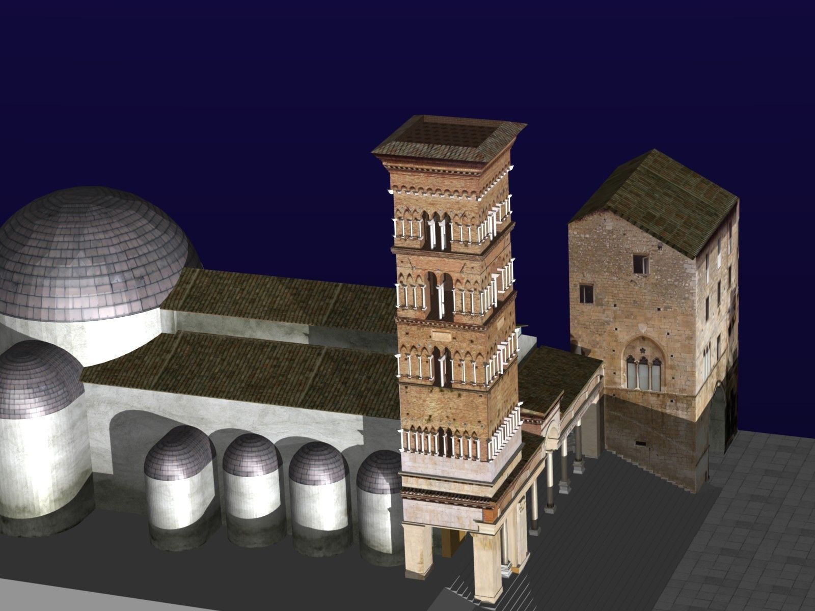 Romanic StyleCathedral 3D model_13