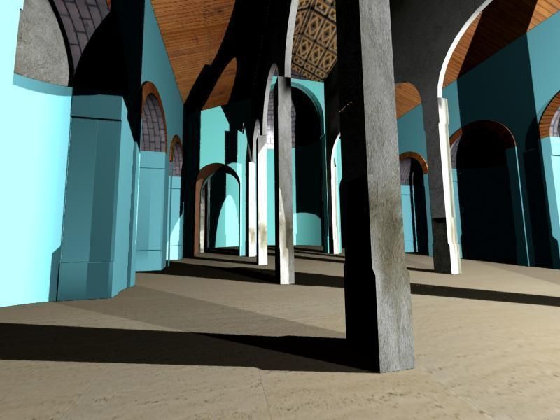 Romanic StyleCathedral 3D model_9