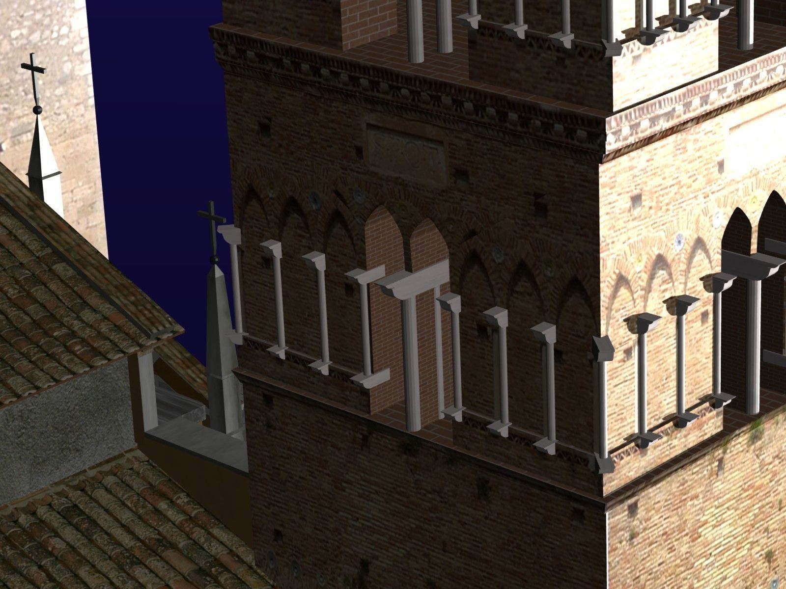 Romanic StyleCathedral 3D model_14
