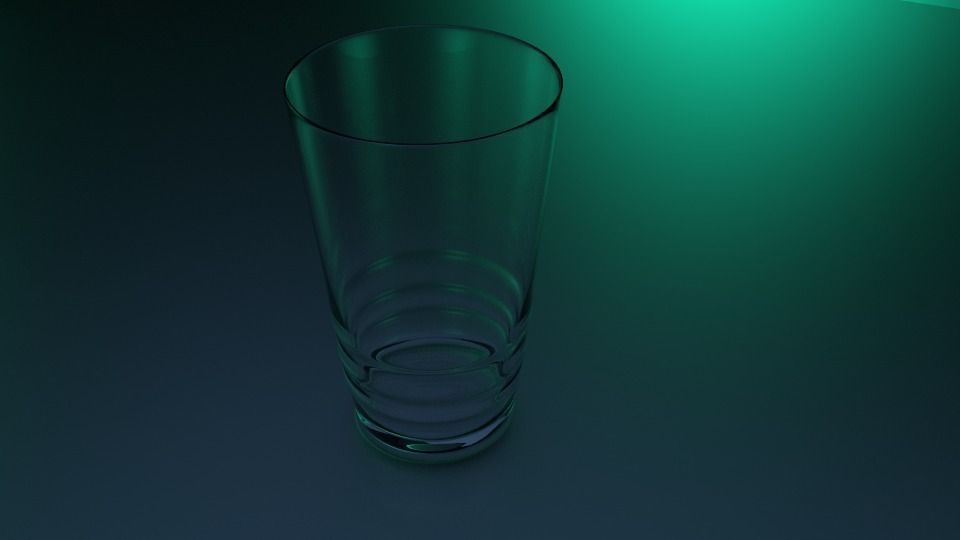 Realistic Glass with animated water 3D model_7