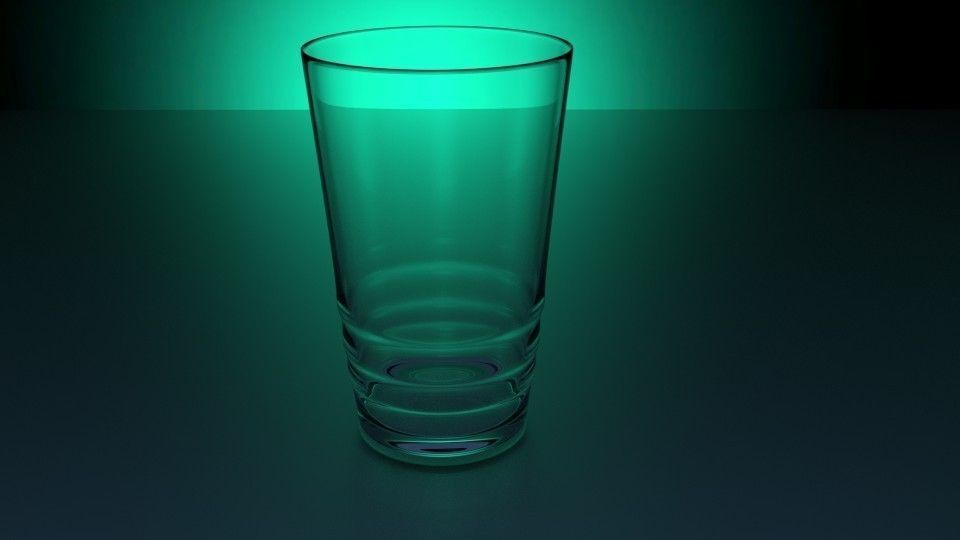 Realistic Glass with animated water 3D model_5