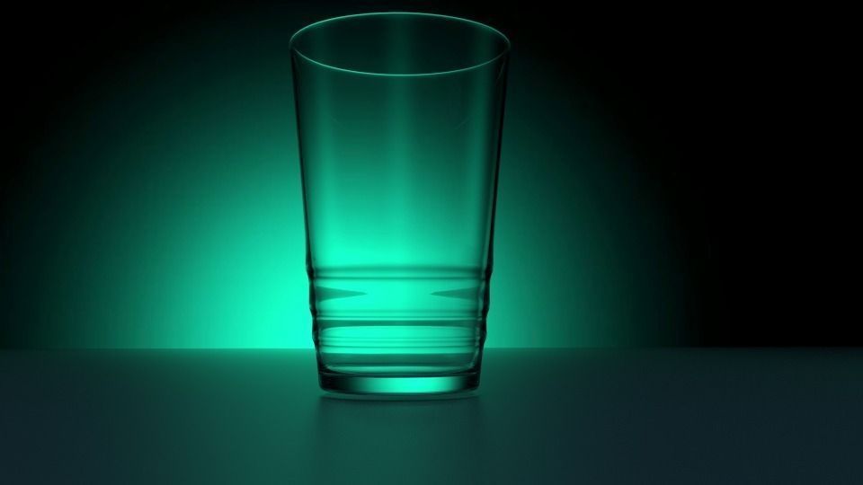 Realistic Glass with animated water 3D model_4