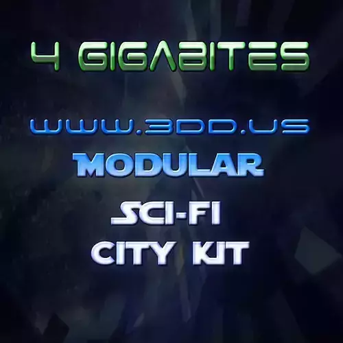 4GB SCIFY MODULAR CITY KIT Free low-poly 3D model