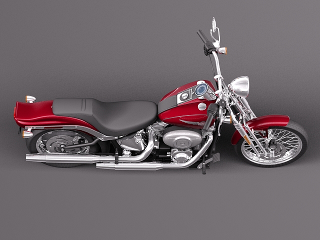 Harley Davidson Softail Springer 2006-2012 3D model_7