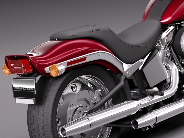 Harley Davidson Softail Springer 2006-2012 3D model_3