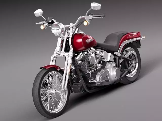 Harley Davidson Softail Springer 2006-2012 3D model_0