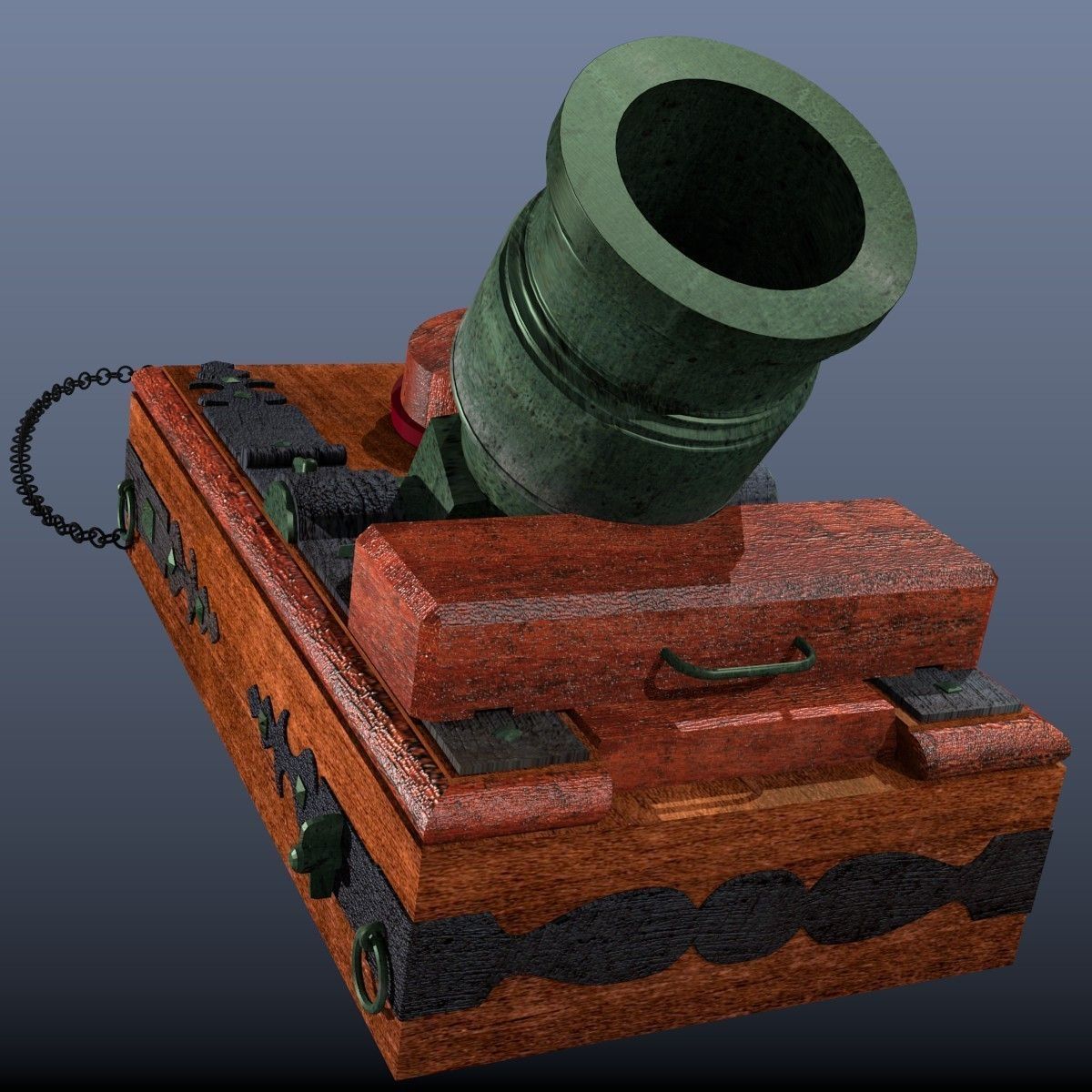 Mortar 500lbs Low-poly 3D model_4