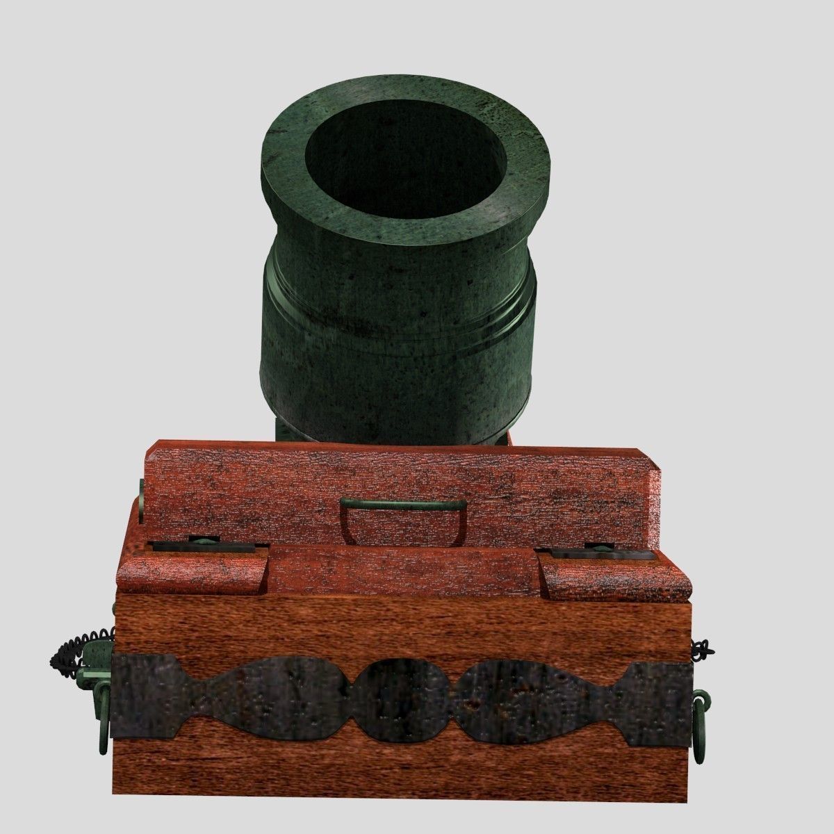 Mortar 500lbs Low-poly 3D model_7