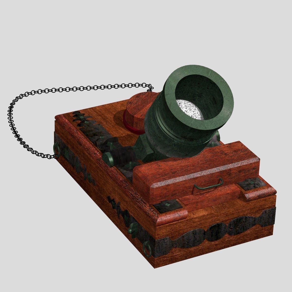 Mortar 500lbs Low-poly 3D model_6