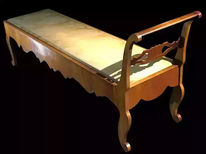 Agrippina - XIX Century Sofa Low-poly 3D model
