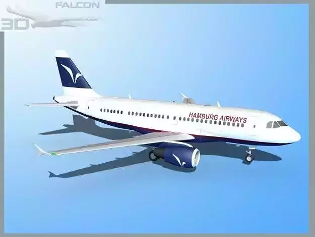 Falcon3D A319 Hamburg Airways