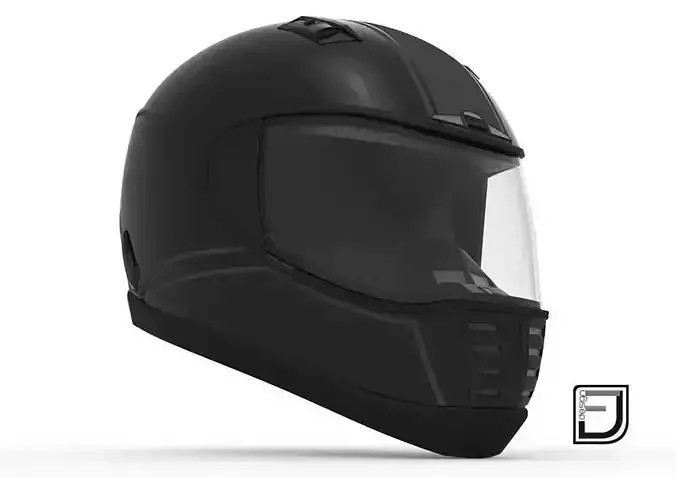 Black Helmet 05 3D model