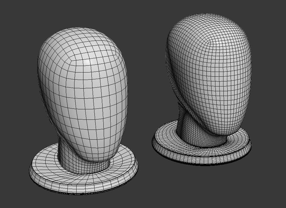 Mannequin Head 3D model_3